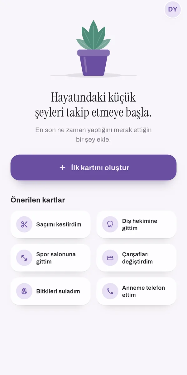 Önerilerle hemen başla