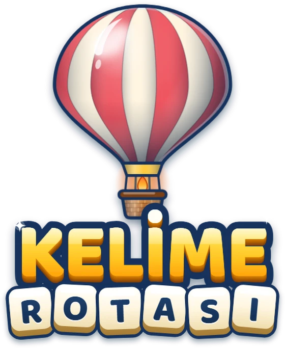 Kelime Rotası logosu: kırmızı beyaz sıcak hava balonu